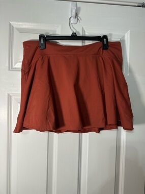 Old Navy Rust Orange Circle Skater Skort
